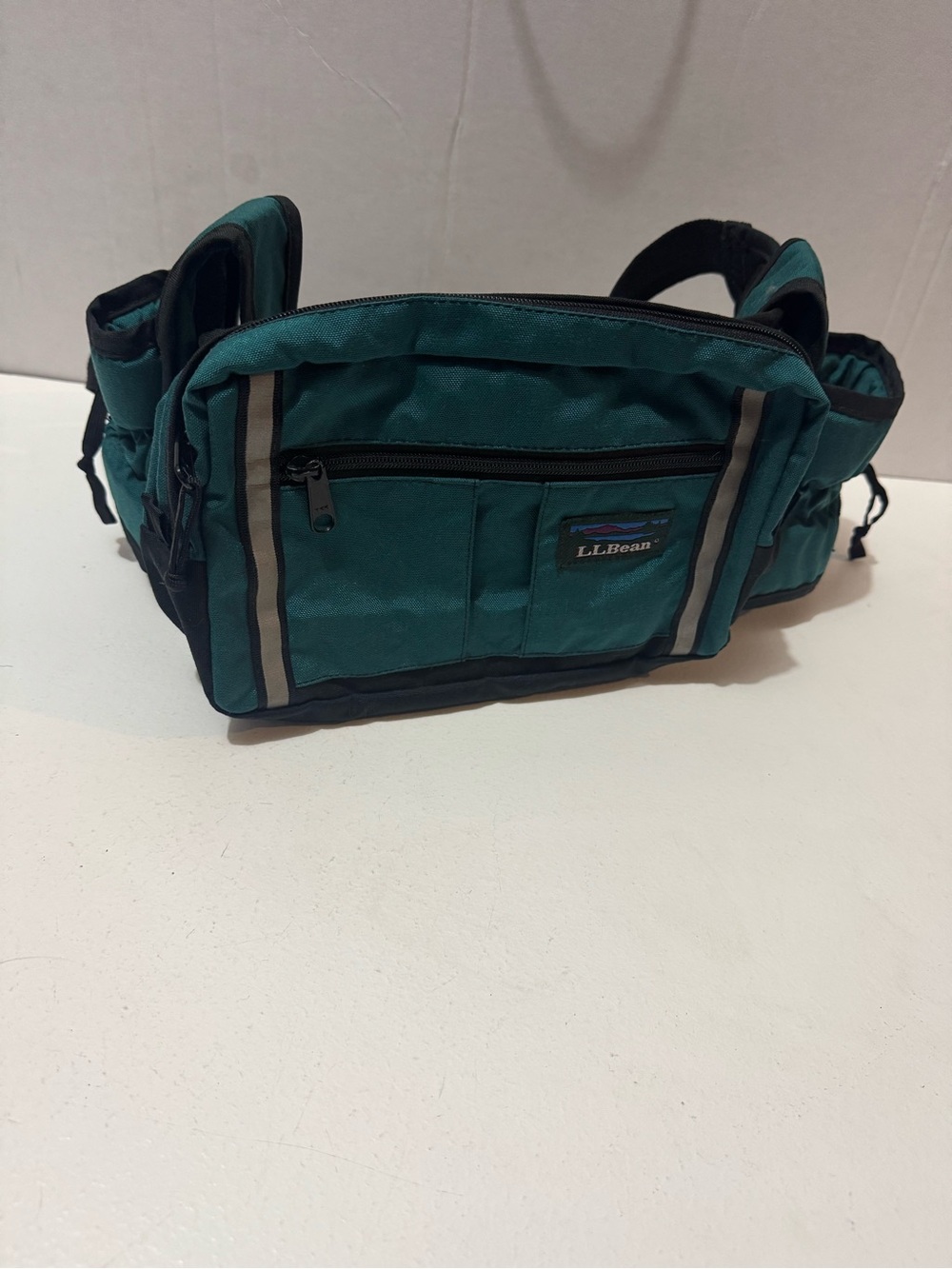 vintage green L.L. Bean 3-in-1 Cordura nylon lumbar fanny pack